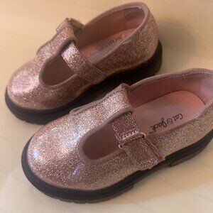 Cat & Jack Metallic Gold Mary Jane shoes